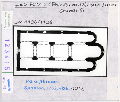 Vorschaubild Les Fonts: Kirche San Juan, Grundriss 